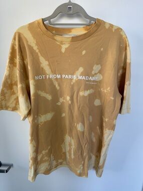 Men's Tie-Dye Short Sleeve Tee - Camel/Beige